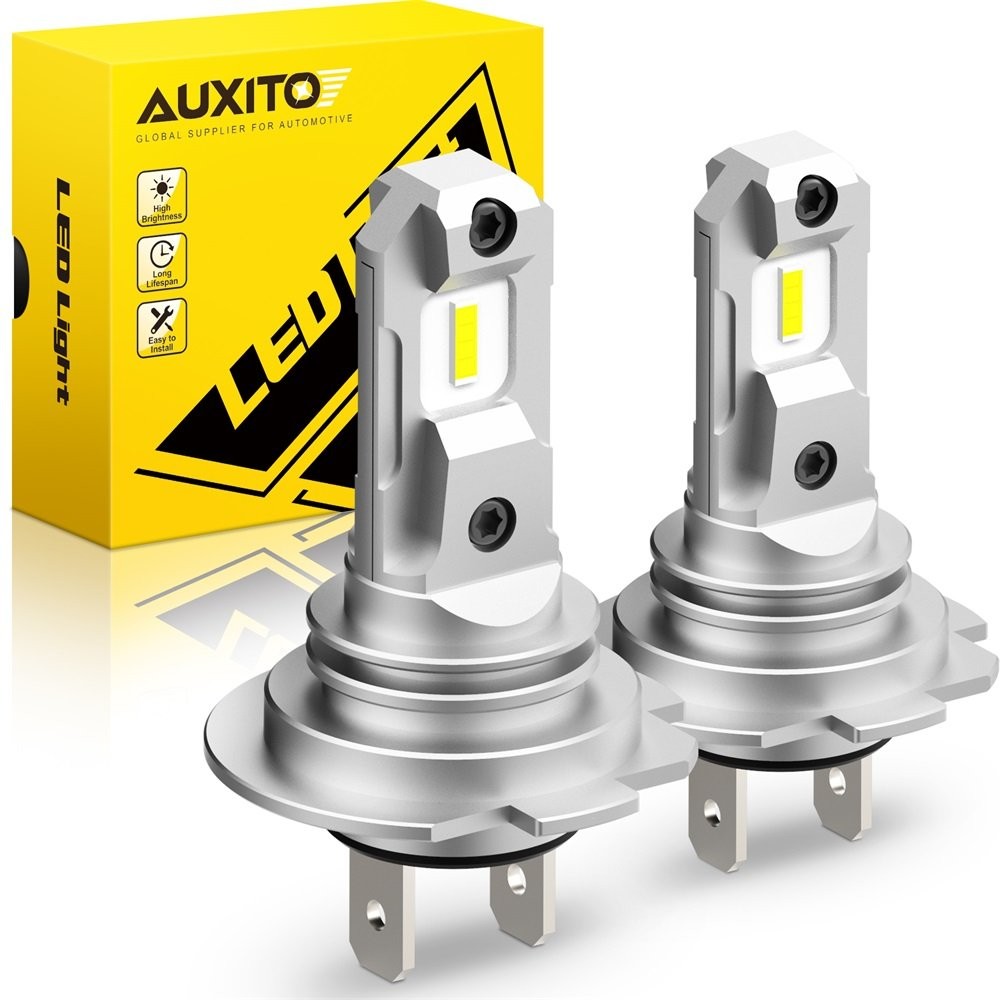 AUXITO LED High/Low Conversion Beam Kit H7 Bulbs Super Bright White 6500K CANBUS
