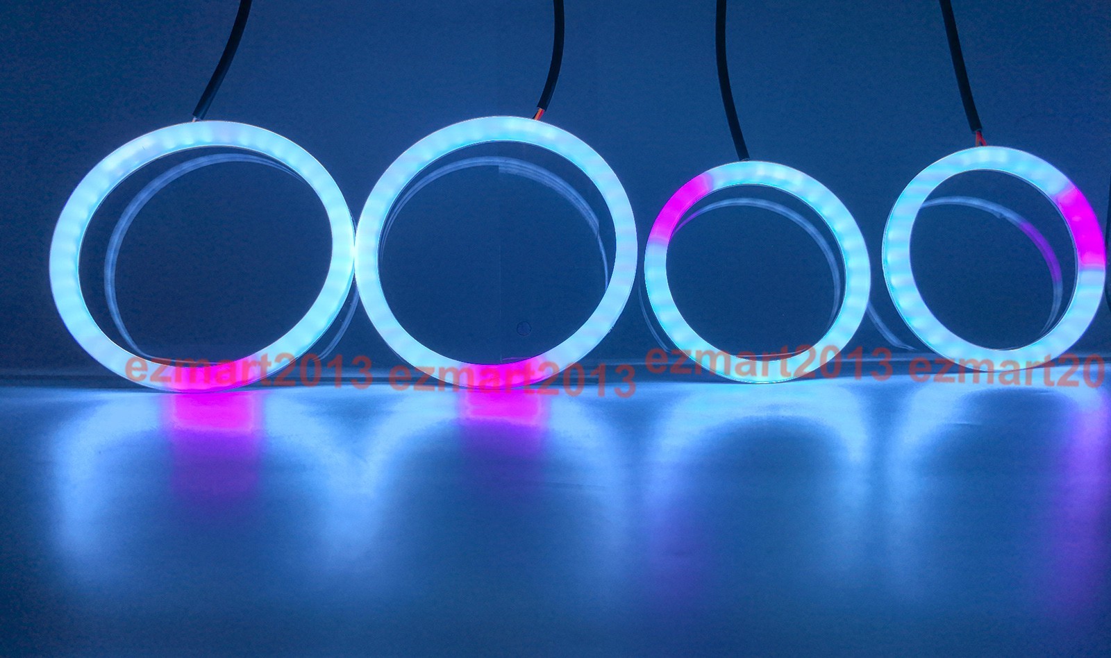 Dream color Flow series Chasing SRGB halor with Turn Signal Flash DRL Blue tooth