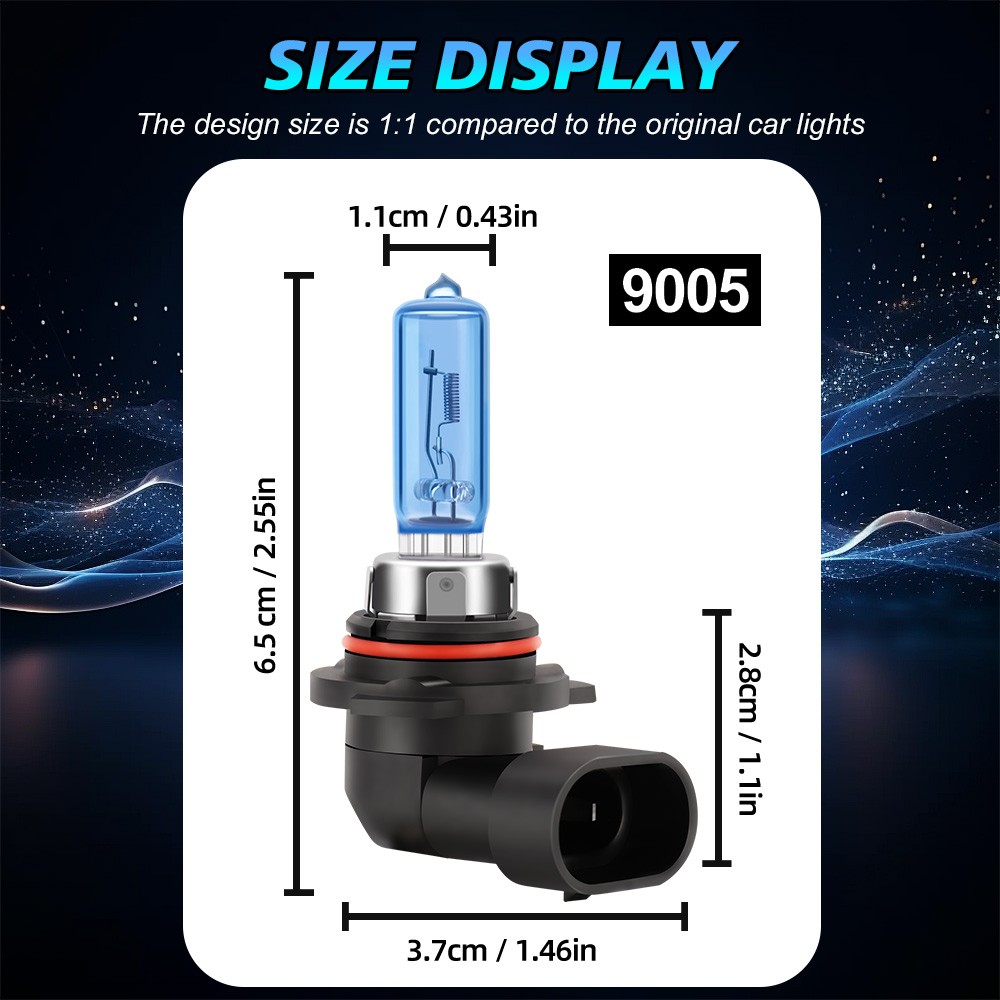 4x Halogen Headlight Bulbs 9005/9006 High/Low Beam For Lexus GS430 2001-2005