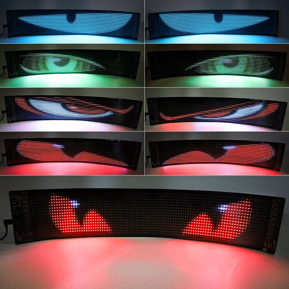 2pcs Truck-Specific Devil’s Eye LED-Screen Car Eye Light Truck Dynamic LED Light