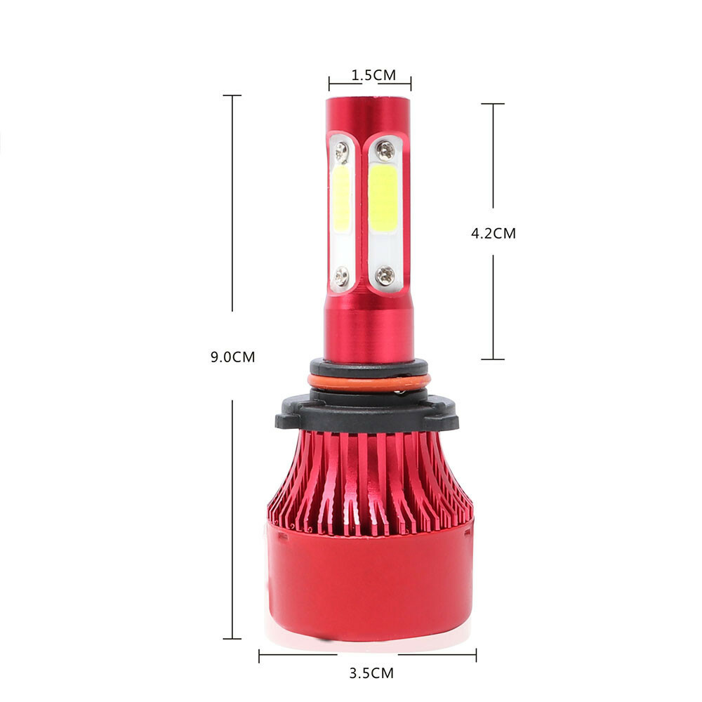 4x 9005+9006 Combo 160W 16000LM LED Headlight Kit High & Low Beam Light Bulbs