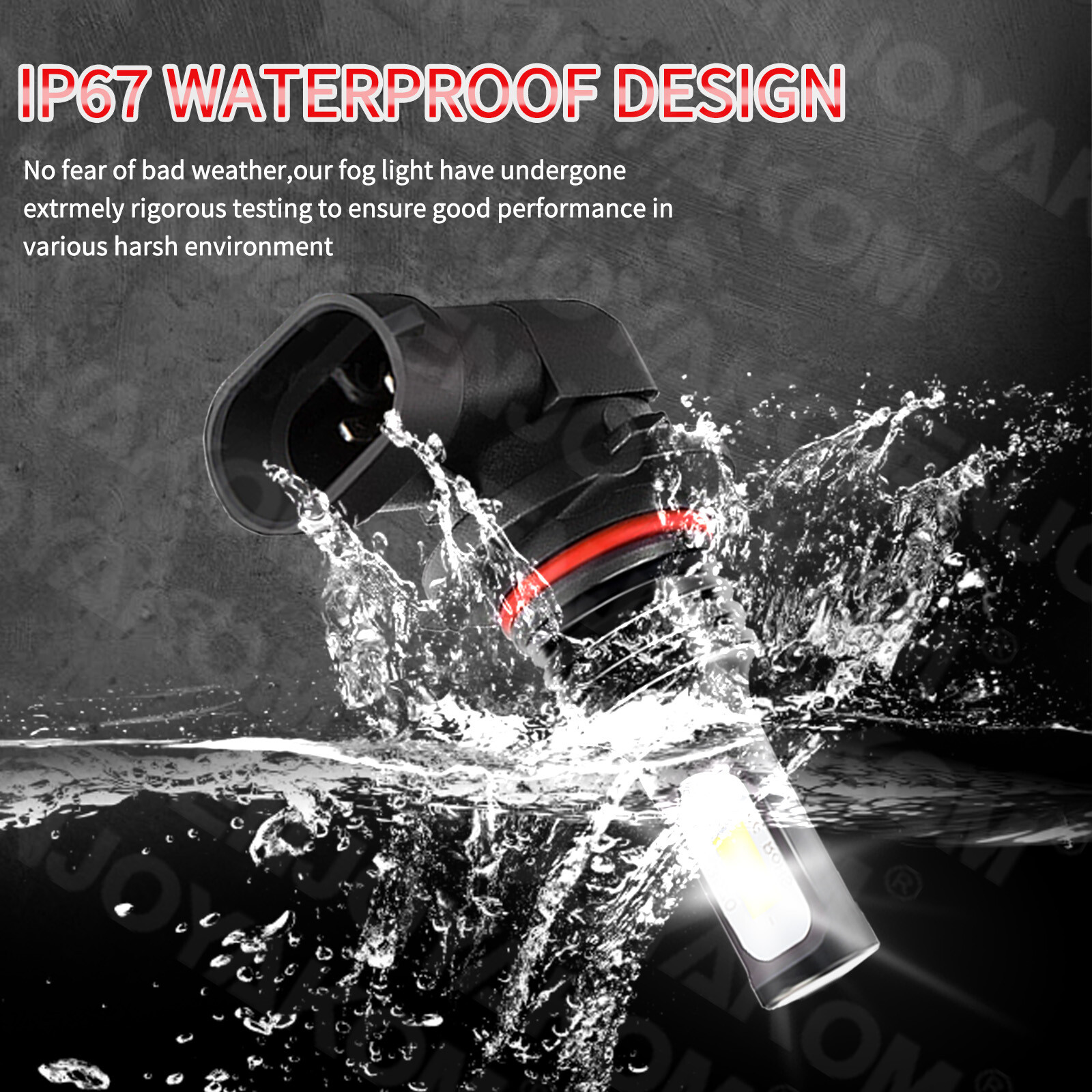 9005 H11 LED Headlight Kit Combo Bulbs 10000K High&Low Beam Super Bright White