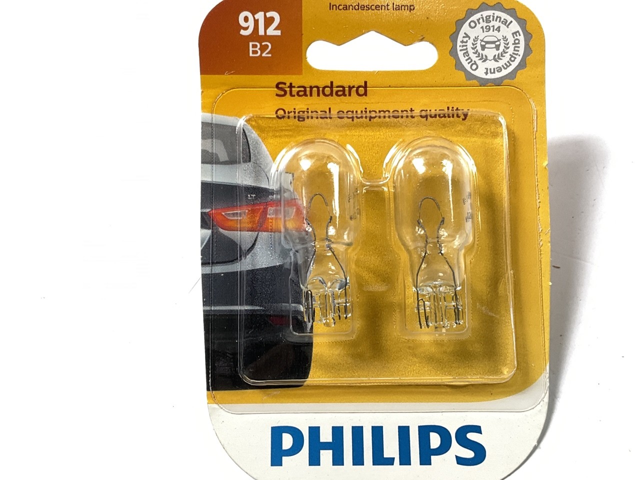 Philips 912B2 Standard Center High Mount Stop Light Lamp Bulb 912 – 2 PACK