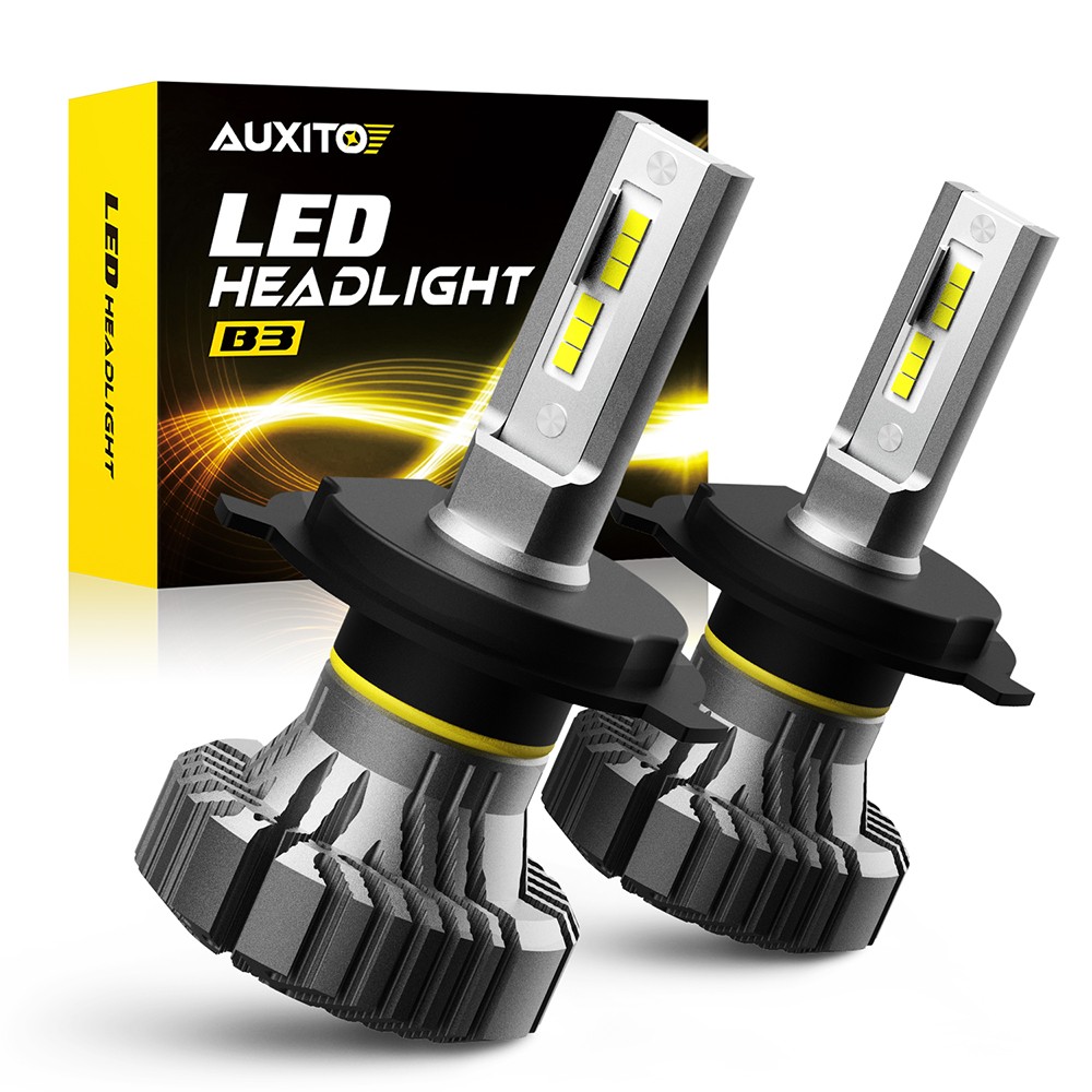 H4 9003 HB2 6500k SUPER WHITE CSP LED Headlights Bulbs Kit High Low Beam 4000LM