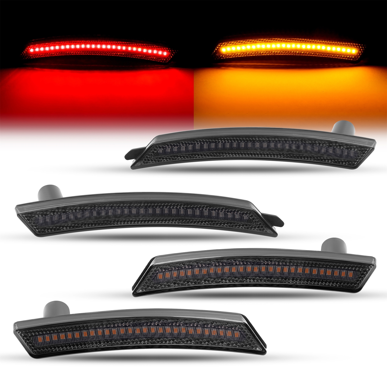 4PCS For Mini Cooper R55 R56 R57 R58 R59 R60 Front Rear LED Side Marker Lights