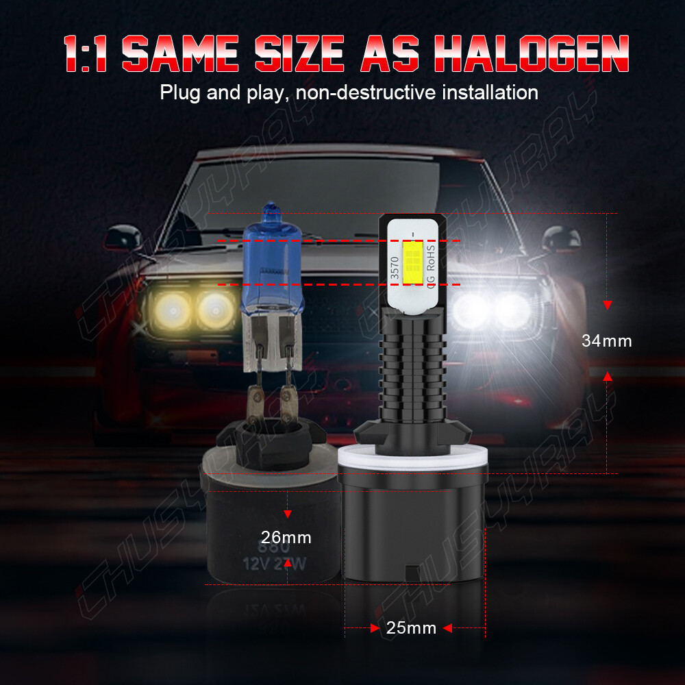 For Nissan Titan 2004-2015 6x Combo LED Headlights High/Low Beam Fog Light Bulbs