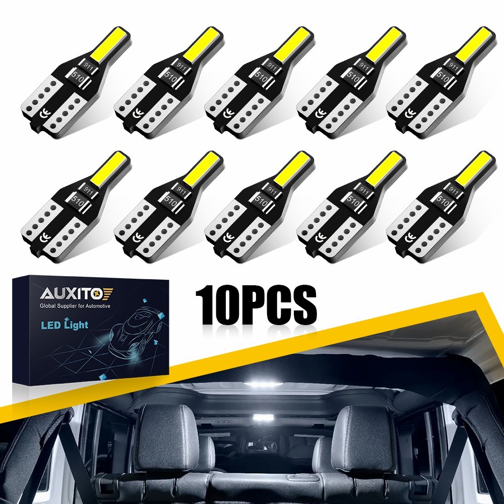 10-100 T10/194/W5W LED Bulb 6000K White Super Bright Map Reading Dome Door Light
