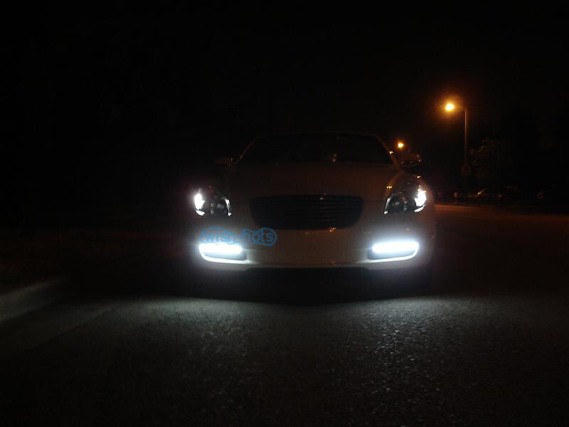 2Pcs 880 899 PG13 Bright White LED Car Fog Lamp Daytime Running Light Bulbs