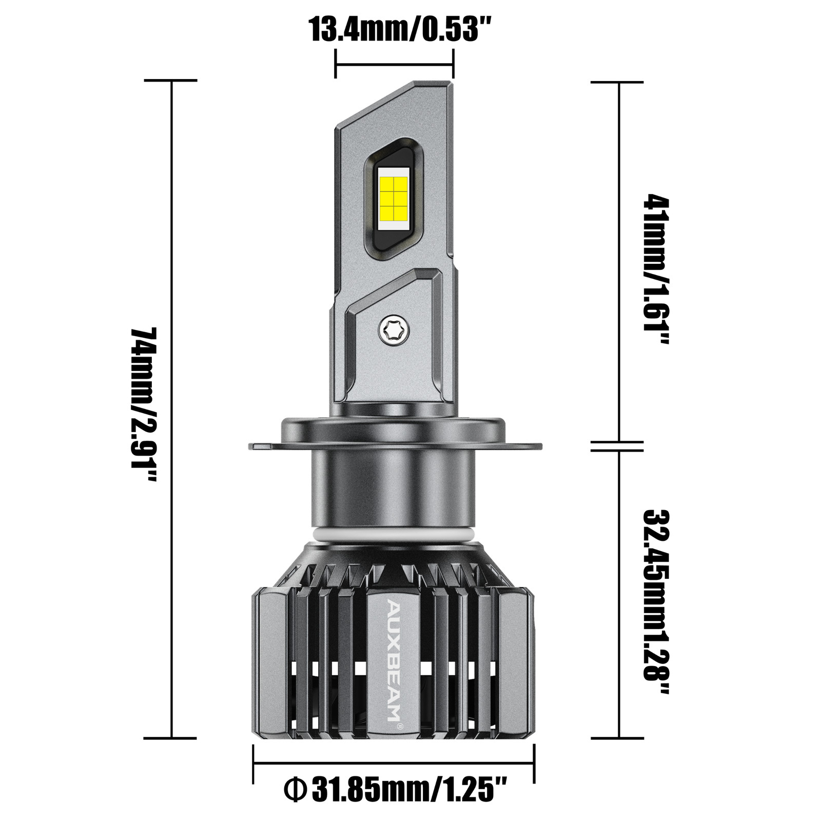AUXBEAM F15 H7 H7 LED Headlight/ H11 Fog Light White/Amber For BMW X1 2012-2025