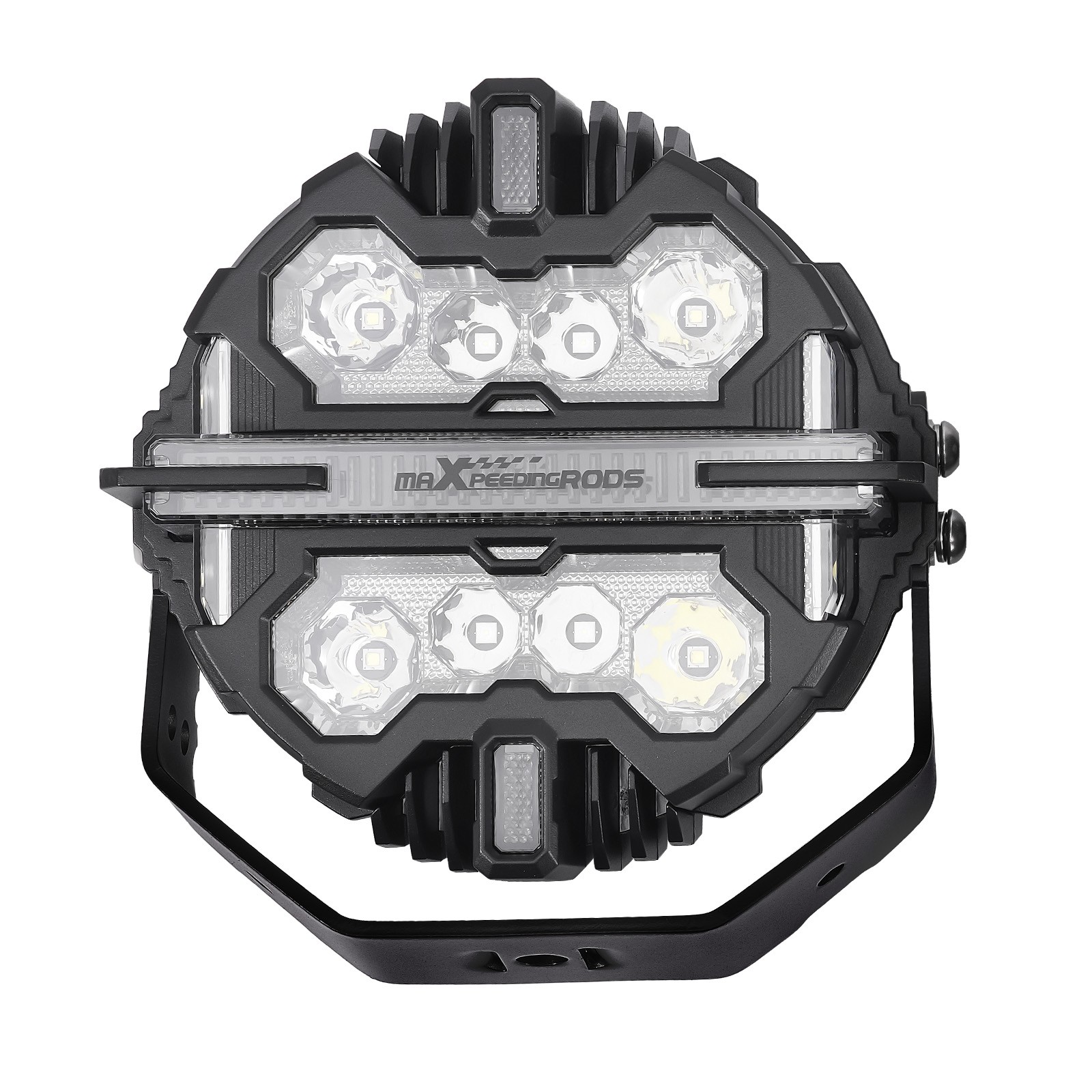 7 Inch LED Light Pods 270-Degree Beam Pattern Driving Light RGB DRL White 6000K