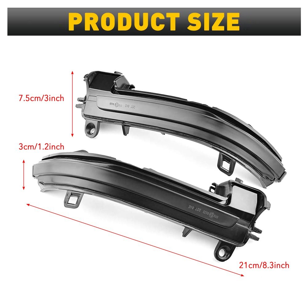 Smoked Turn Signal Lamp LED Side Mirror Light For BMW 4 3 2 1 Series F30 F35 E