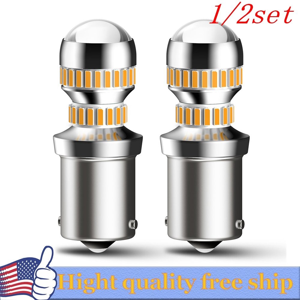 2/4x AUXITO 1156 Amber LED Turn Signal Light Bulb Error Free Anti Hyper Flash