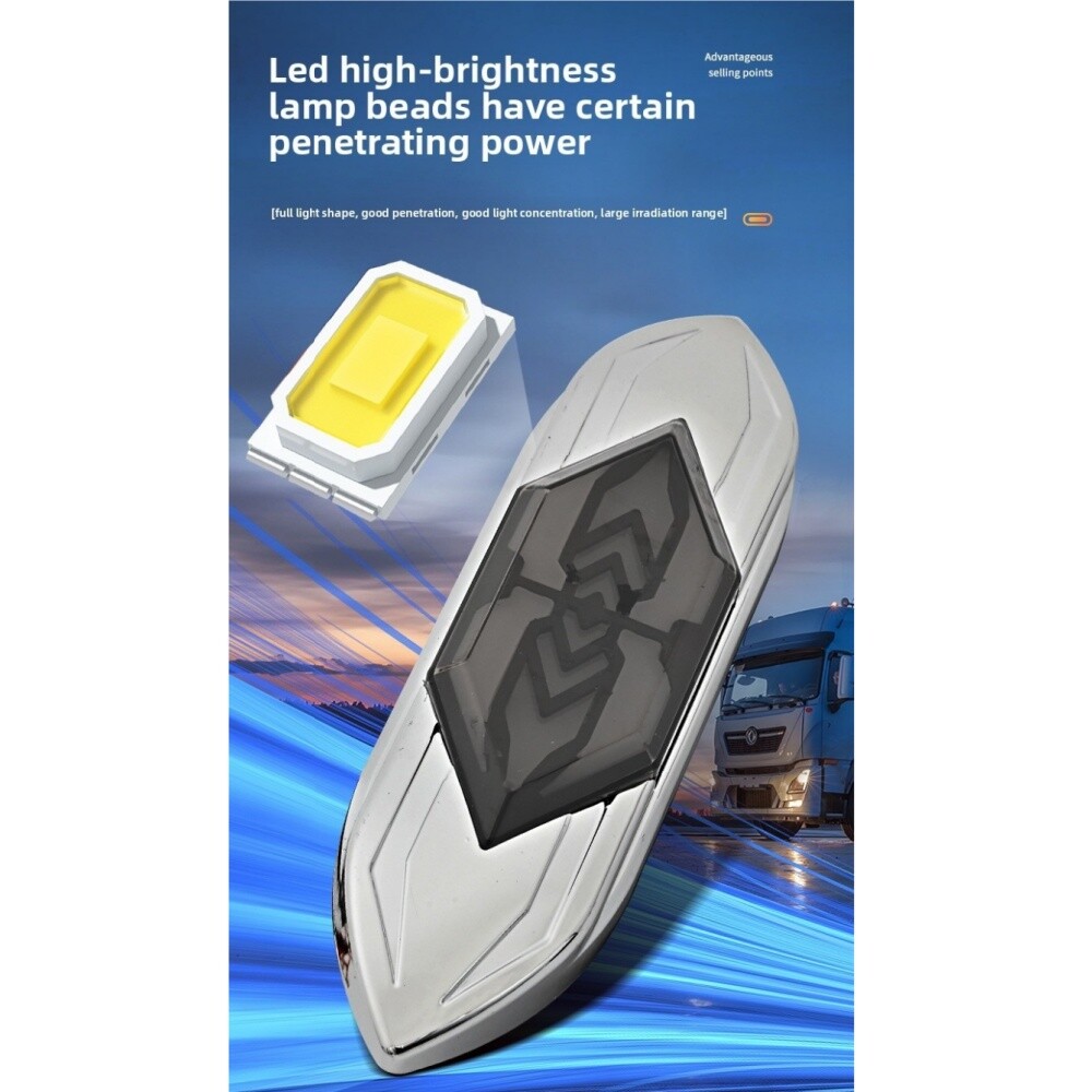 2xCar Side Marker Lights 12V24V LED Indicator Flowing Turn Signal Lamp Truck Van