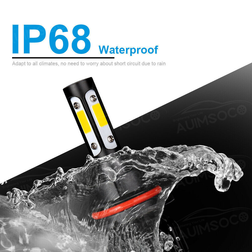 For Subaru Legacy 2000-2004 9007+H3 LED Headlight Hi/Low +Fog Light Bulbs 6000K