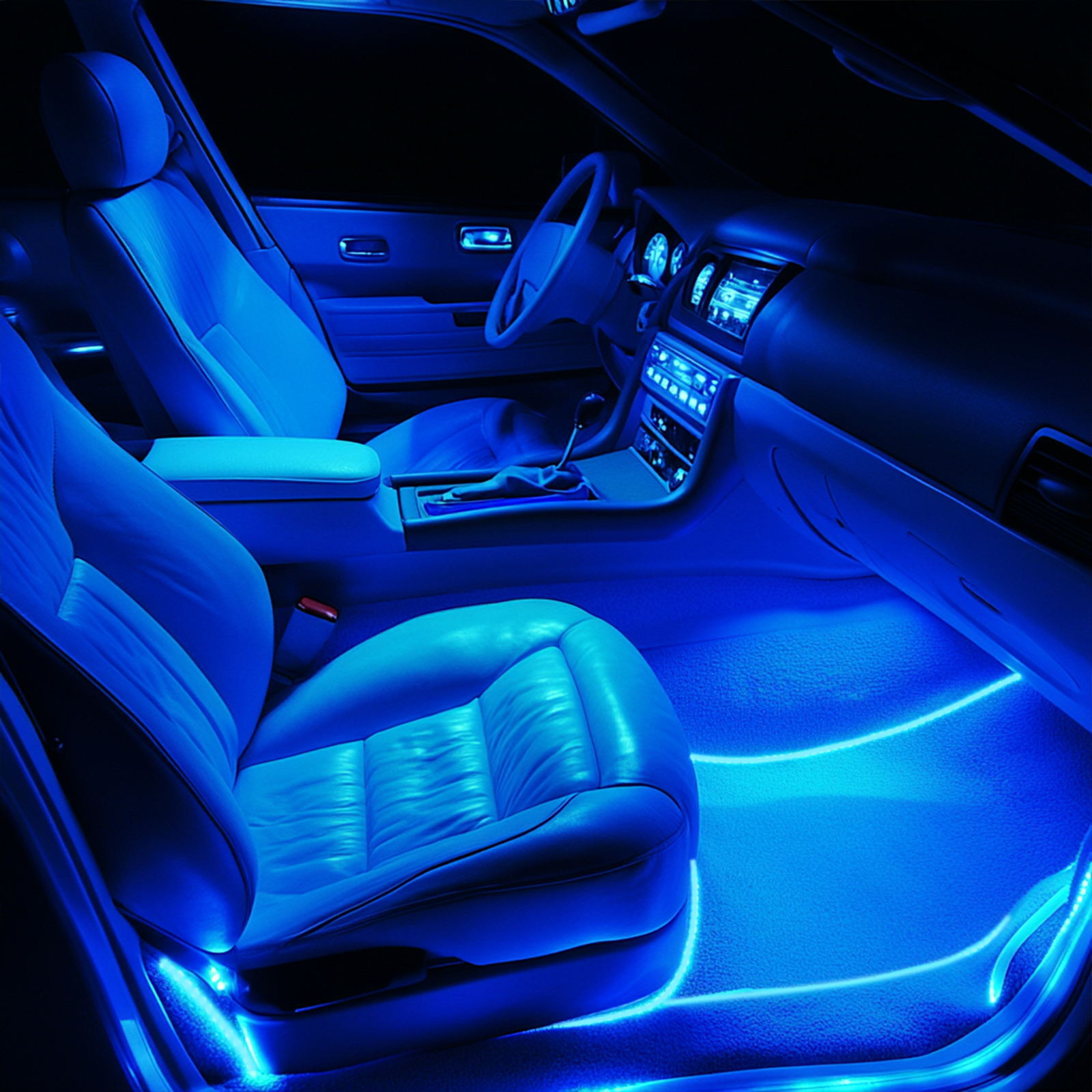 10M RGB 8 in 1 Car Light Strips SUV Car Interior Accent Decor Neon Lighting Kit
