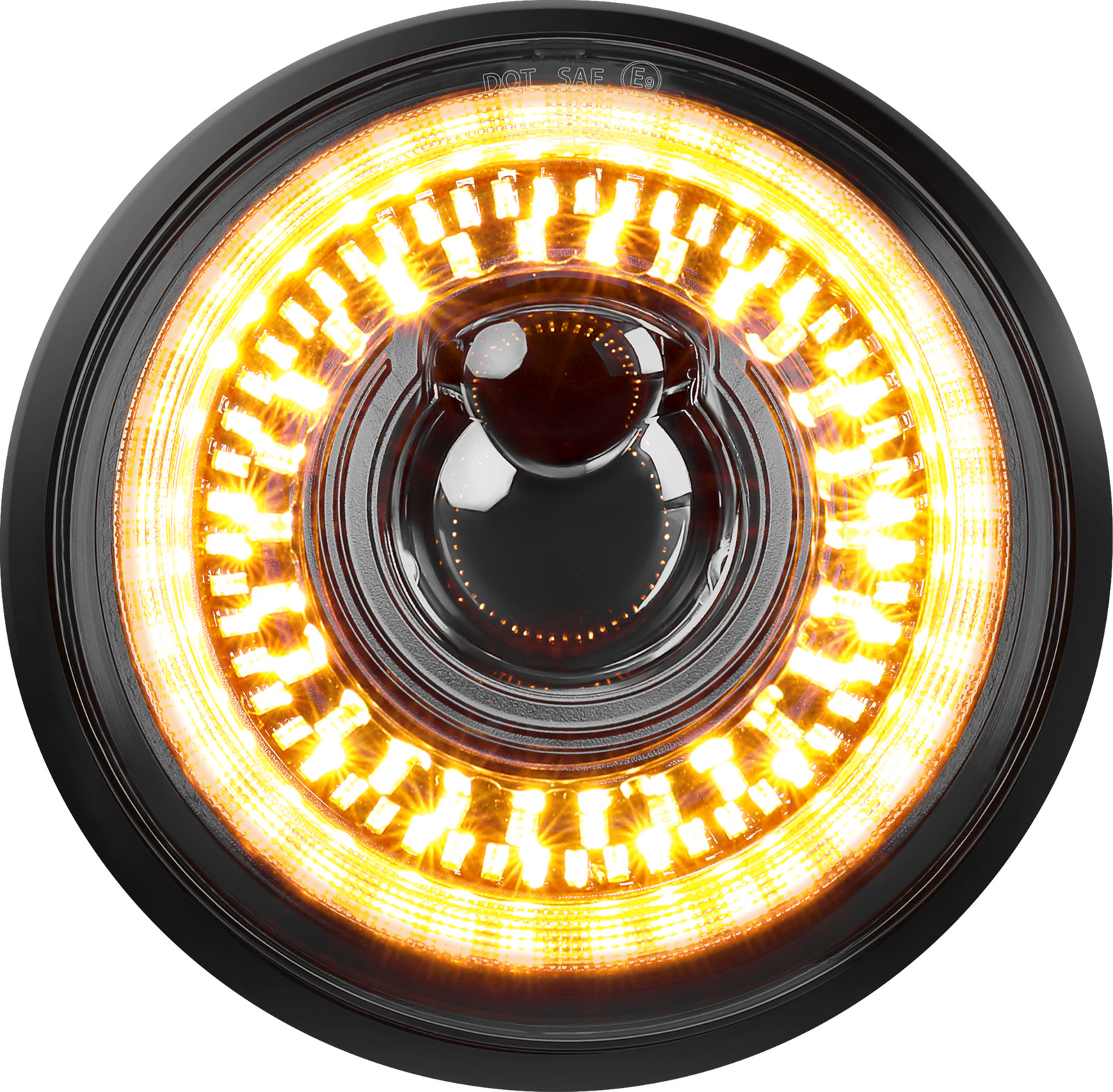 Fit 1958-1975 Chevy Bel Air 4PCS 5 3/4″ 5.75 inch LED Headlights Halo DRL H5001