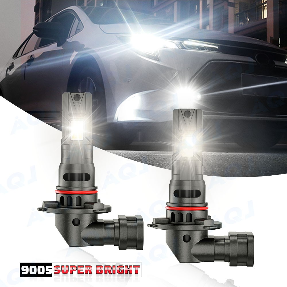 9005+H11 LED Headlight Super Bright Bulbs Kit 10000k White High/Low Beam 4x