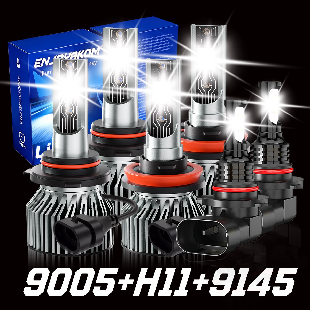 For Ford F-150 2015-2021 LED Headlight Kit Bulbs 72000LM Cool White Super Bright