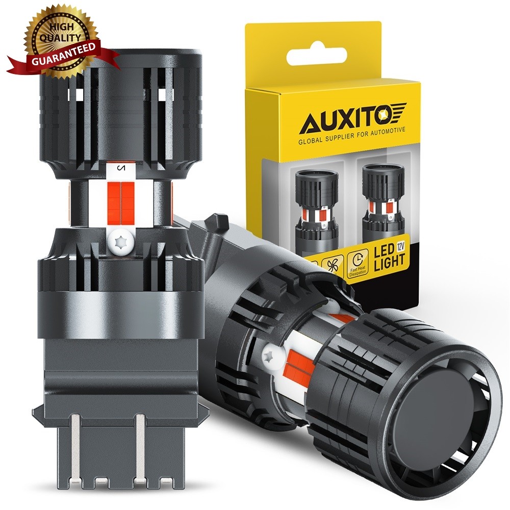 AUXITO 3157 3156 LED Turn Signal Brake Light Bulb Anti Hyper Flash Red CANBUS