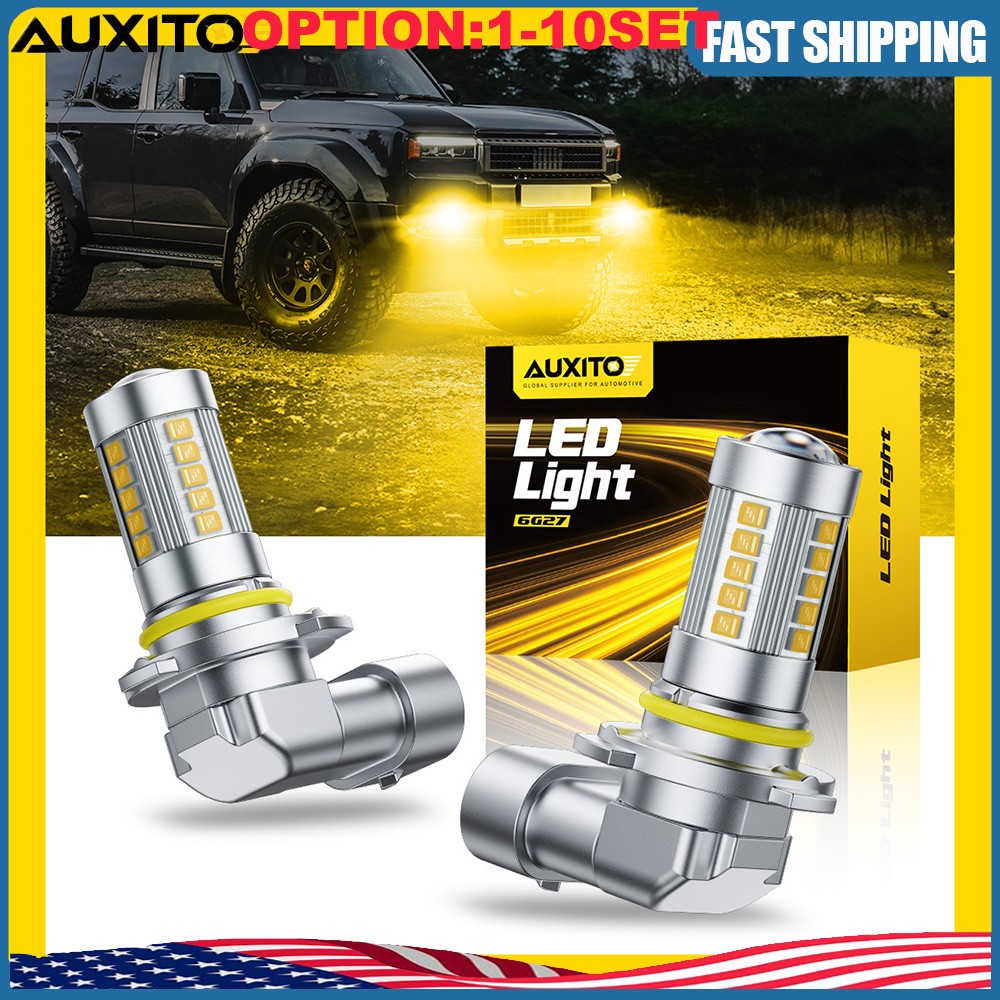 9006 HB4 LED Fog Light Bulbs Kit 28W 4000LM 3000K Error Free Yellow Lamp 2-20x