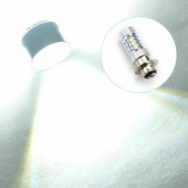 2pcs For Yamaha YFZ450R Rhino 700 Raptor YFM660 H6 LED Headlight Bulb White Lamp