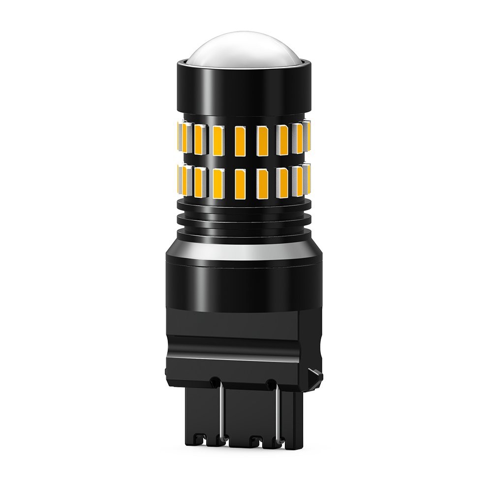 Error Free 3157 LED Front Turn Signal Parking DRL Amber Yellow Light Bulbs Kit M