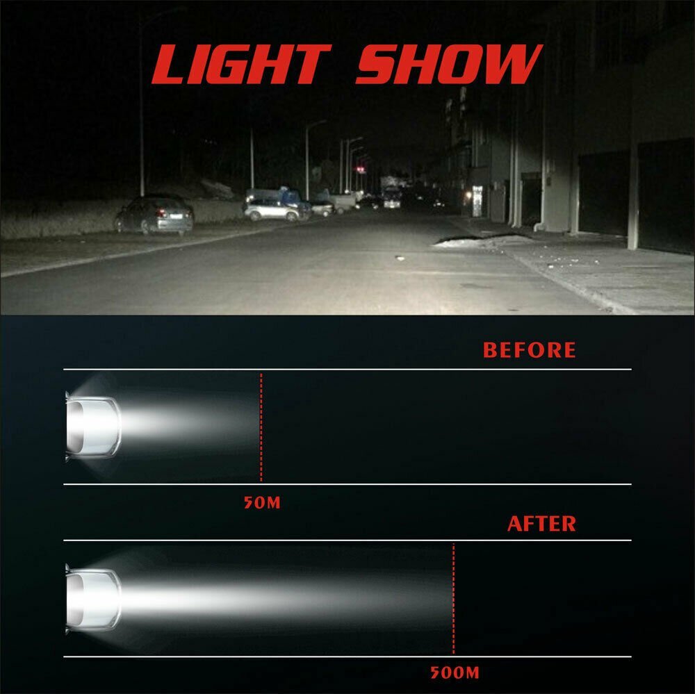 For Cadillac Escalade ESV EXT 2PCs HID Xenon Headlight Bulbs High/Low Beam 4300K
