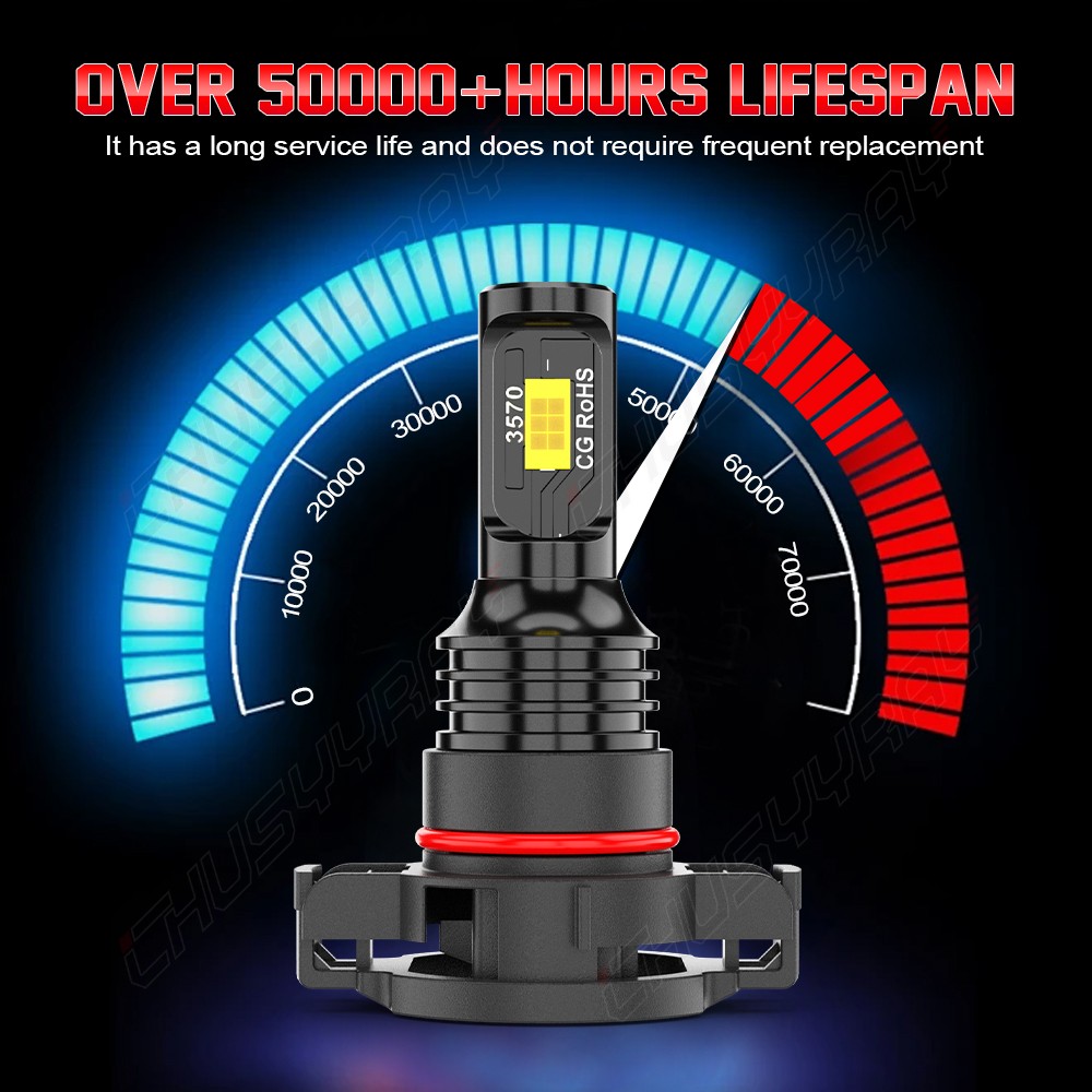 For Dodge Durango 2011-2013 Combo 6Pcs LED Headlight Hi Lo Fog Light Bulbs