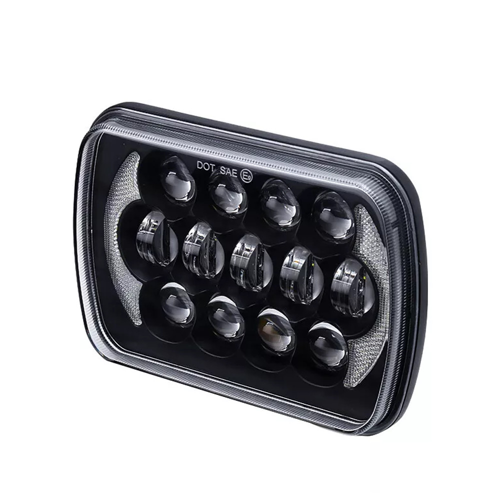 DOT For 1981-1993 Dodge D150 D250 D350 Pickup 7×6″ LED Headlights Hi/Lo Beam DRL