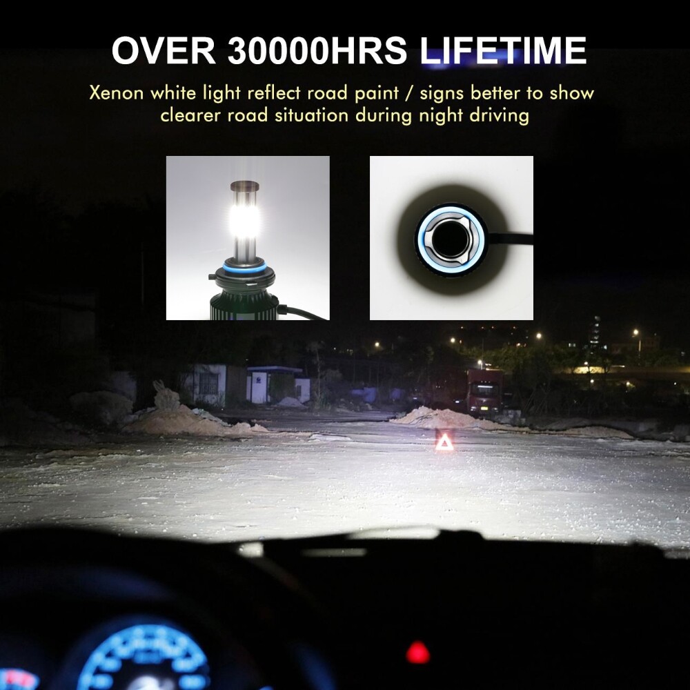 6-side 9145 9140 H10 LED Fog Driving Light Bulb Super White 420000LM 6000K 2800W