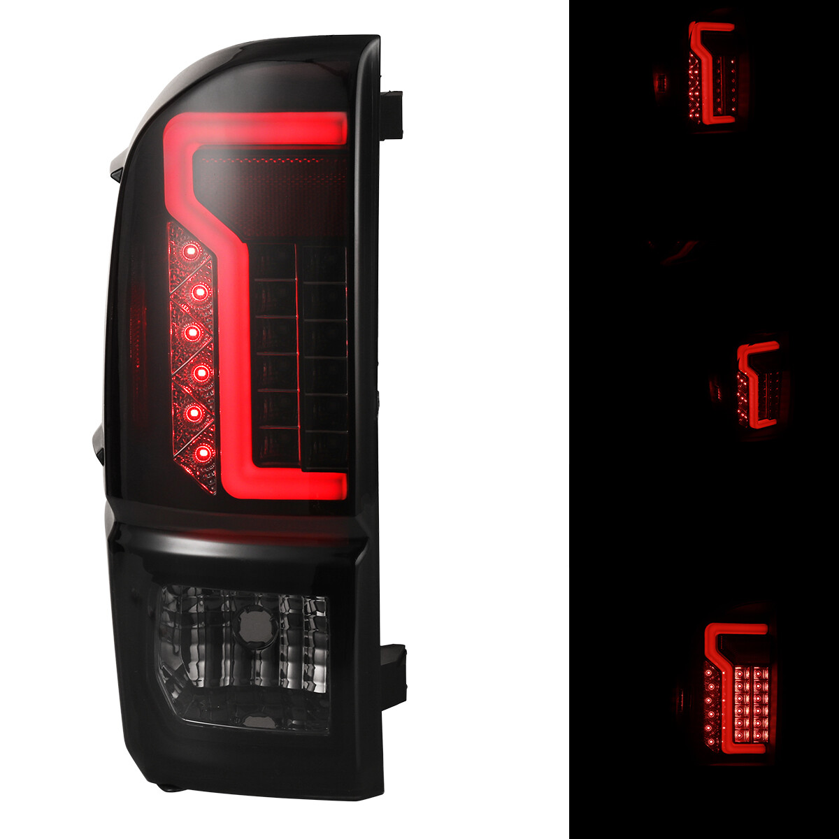 For 2016-2023 Toyota Tacoma Pickup Tail lights LED DRL Brake Lamp Smoke Lens