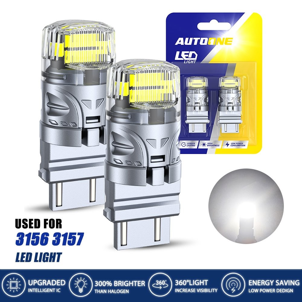 AUTOONE Upgraded 3157 3156 4157 LED Backup Reverse Light Bulb Super Bright White