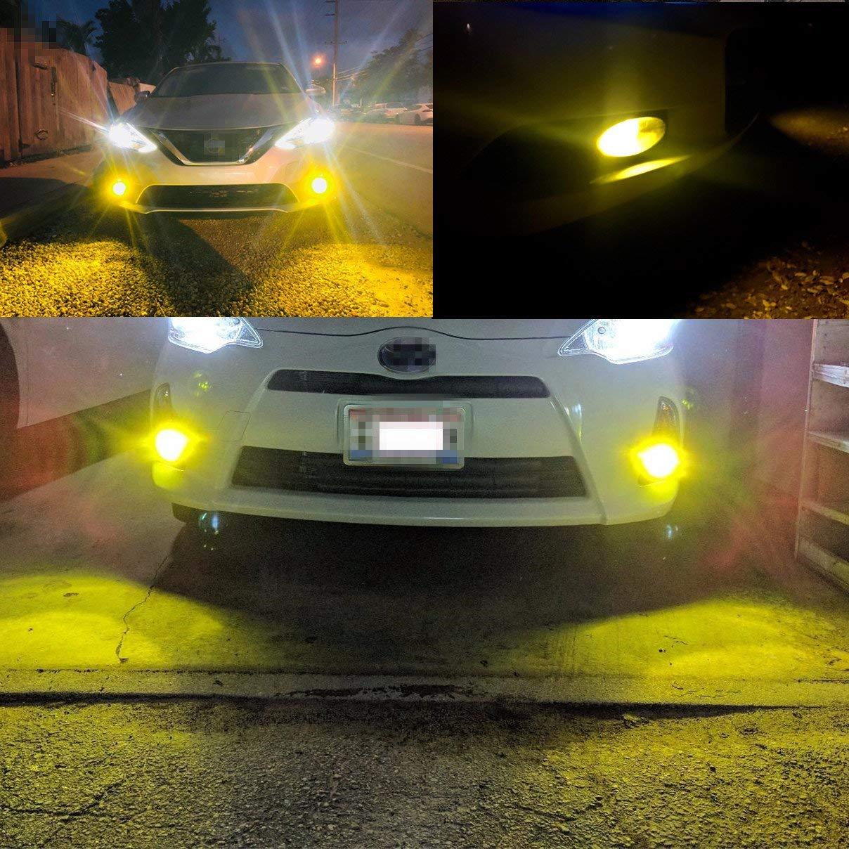 Alla 9006 LED Switchback,Fog Light Bulb|Headlight White YELLOW Bi-Color Changing