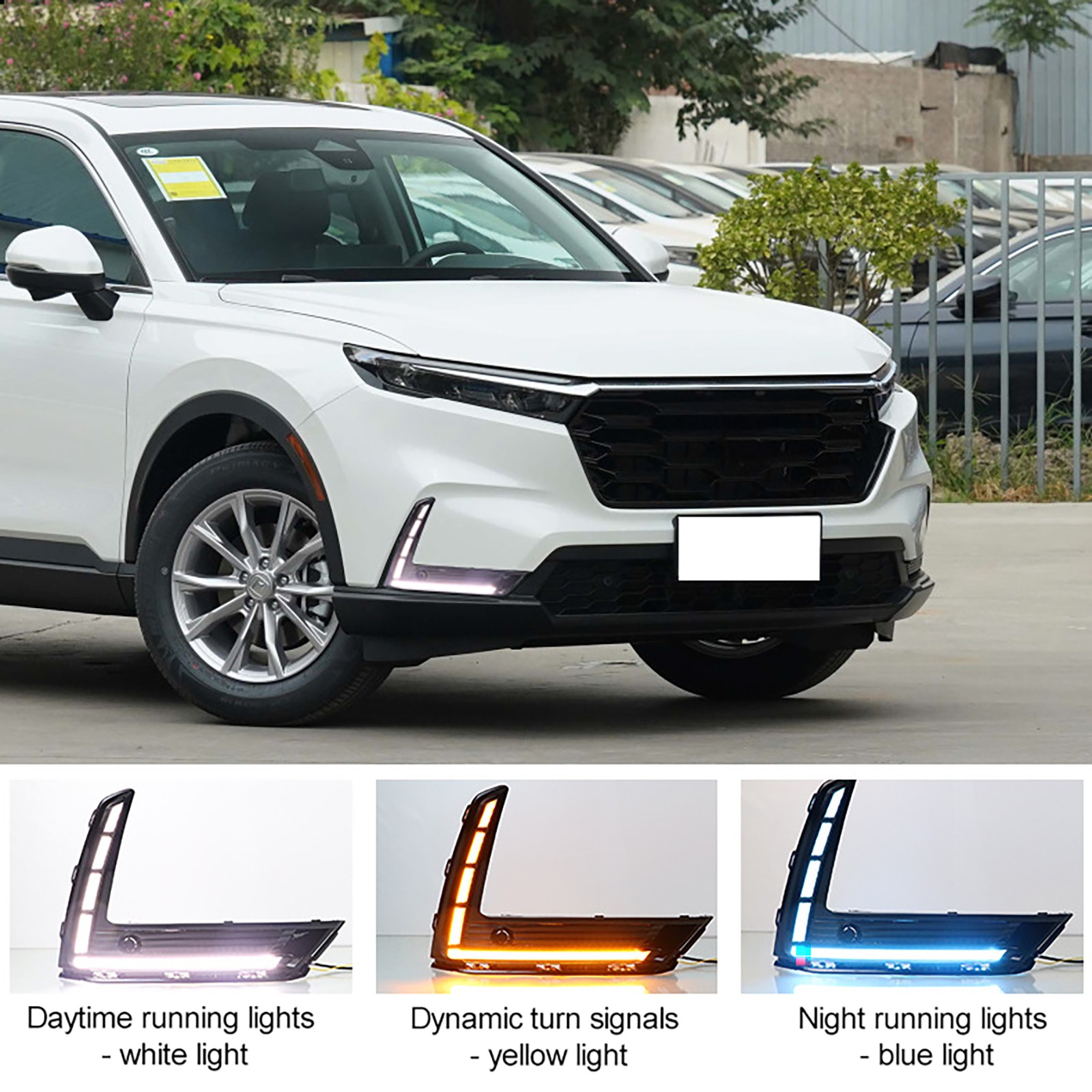 LED DRL Daytime Running Light Fog Lamp Turn Signal For Honda CR-V CRV 2023-2026