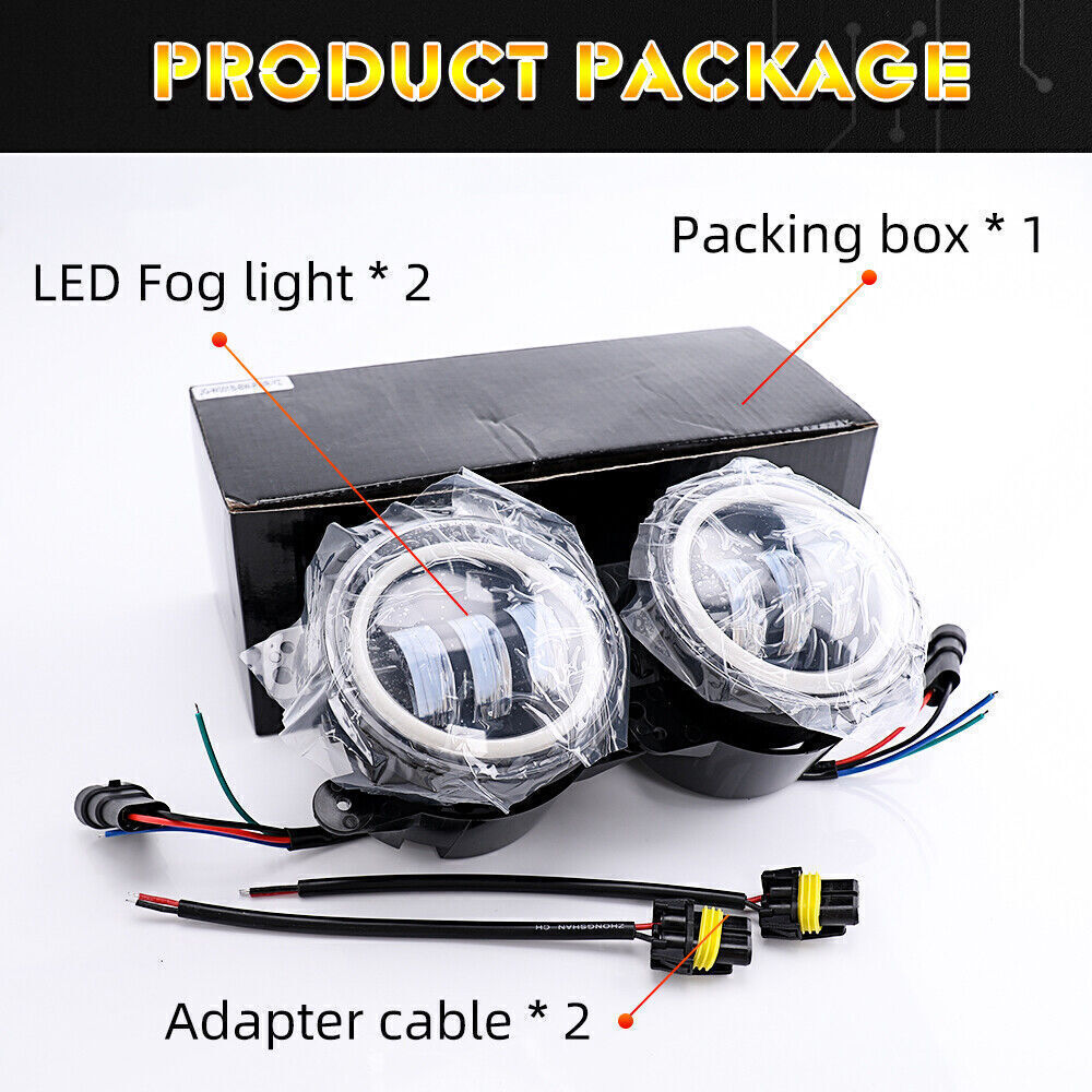 2018-2024 for Jeep Wrangler JL Gladiator Rubicon Led Headlight Fog Lamp Combo Ki