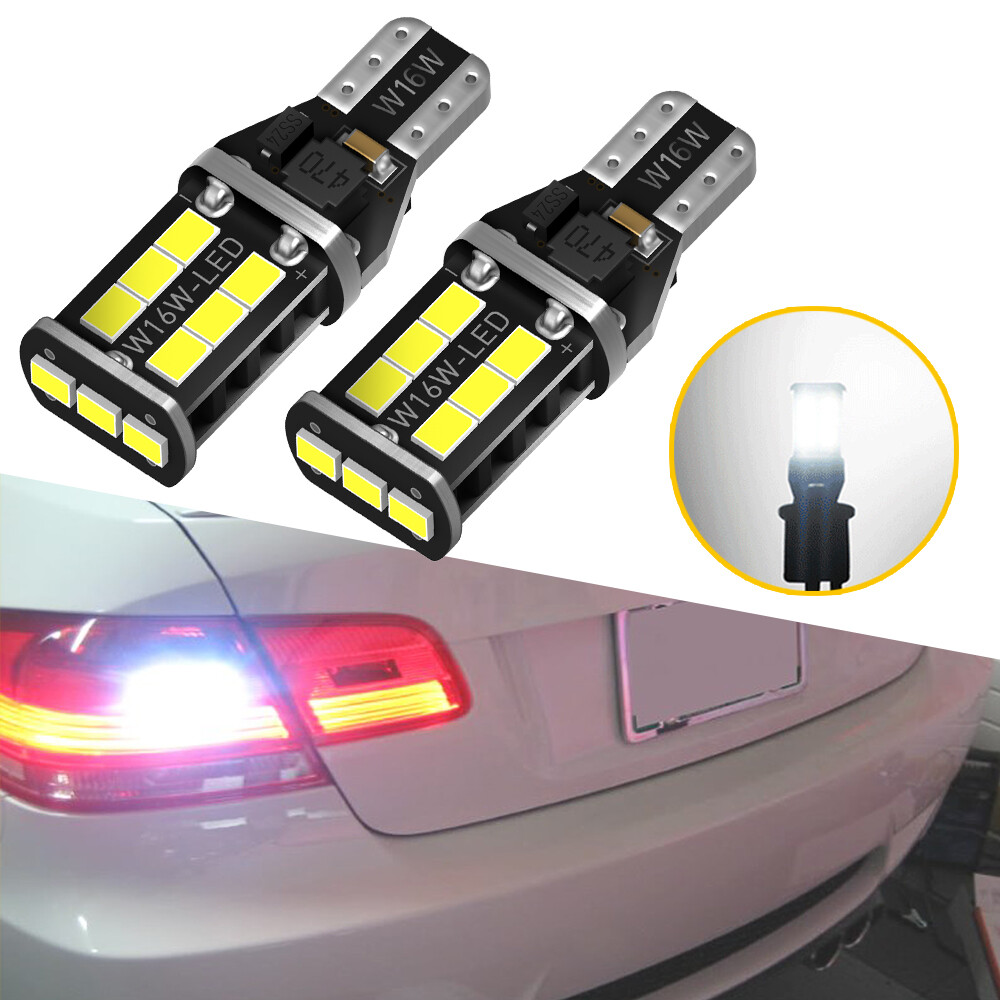 AUXITO T15 921 912 W16W LED Reverse Backup Light Bulb Super Bright 2400LM 6000K