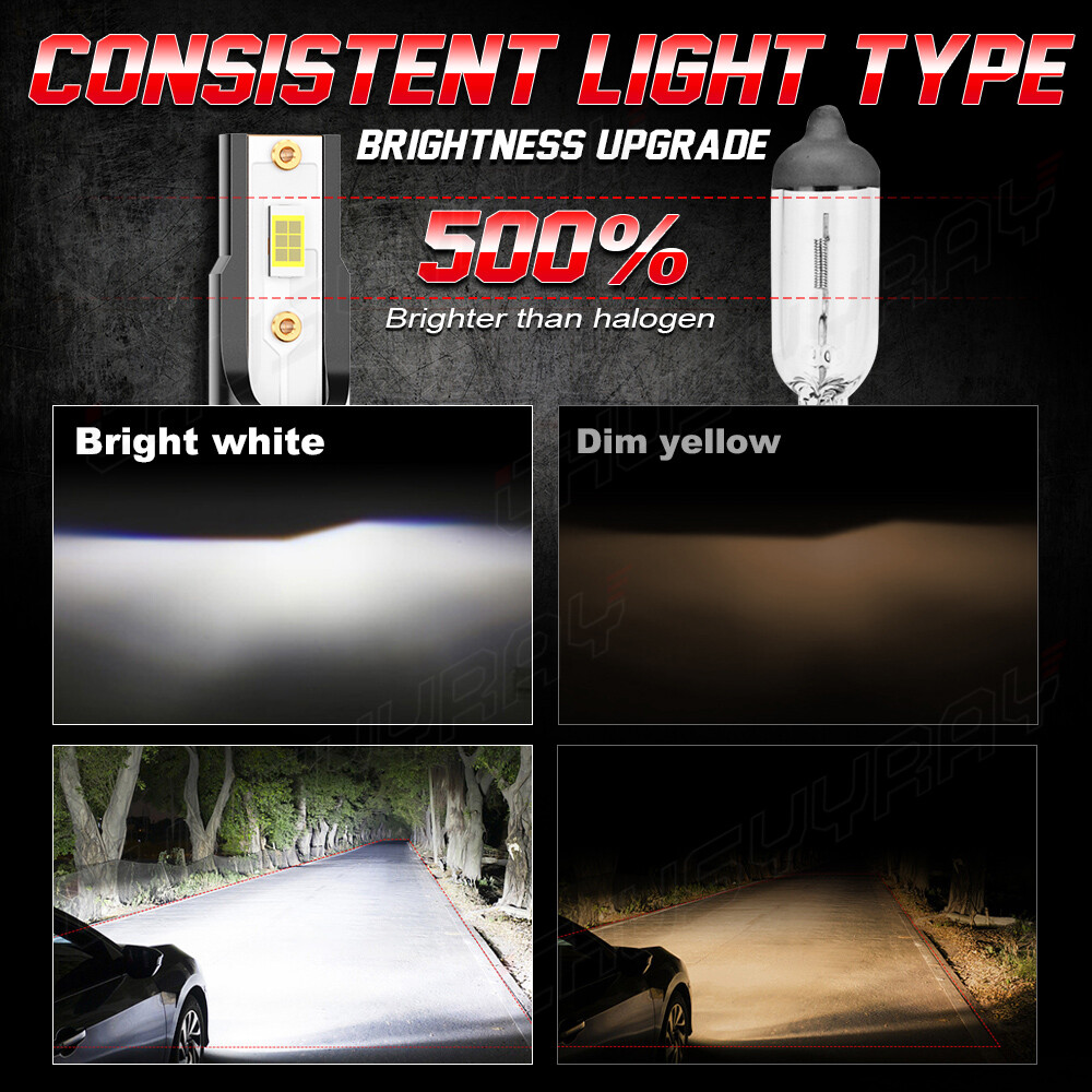 For Cheverlet Tahoe 2015-2020 6x LED Headlight Kit High&Low Beam Fog Light Bulbs
