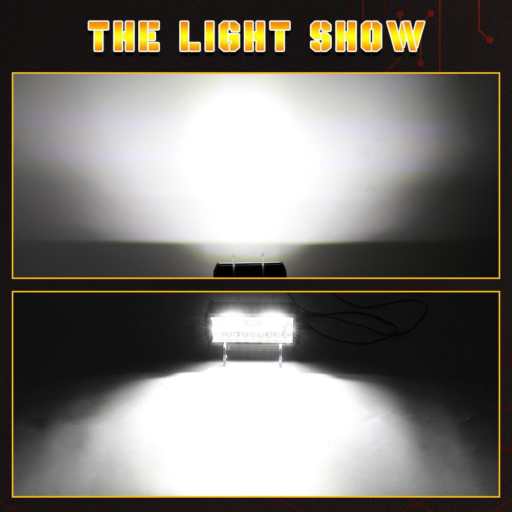 6pcs 7″ LED Pod Lights Driving Work Lamps Off Road Truck SUV ATV UTV Tractor 4WD