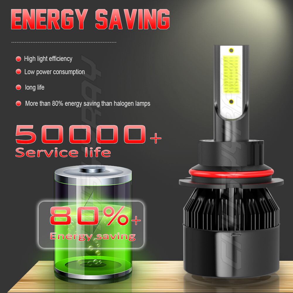 HB5 9007 LED Headlights 12000LM LED Light Bulbs Kit High / Low Beam Super Bright