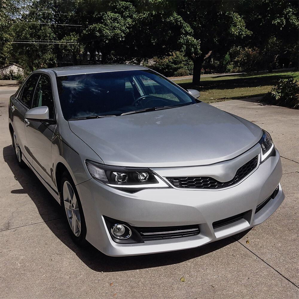 VLAND Headlights Assembly+LED Bulbs Kits For Toyota Camry 2012-2014 Front lights