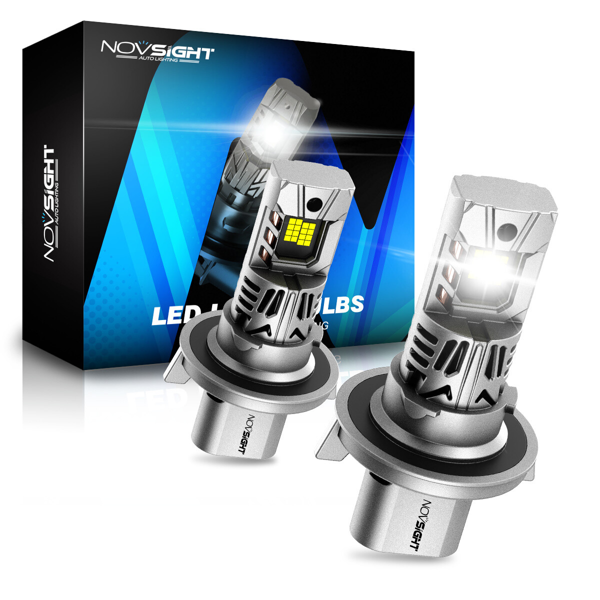 NOVSIGHT 9004 9005 9006 9007 H4 H11 H13 LED Headlight Bulbs 1:1 Replace Halogen