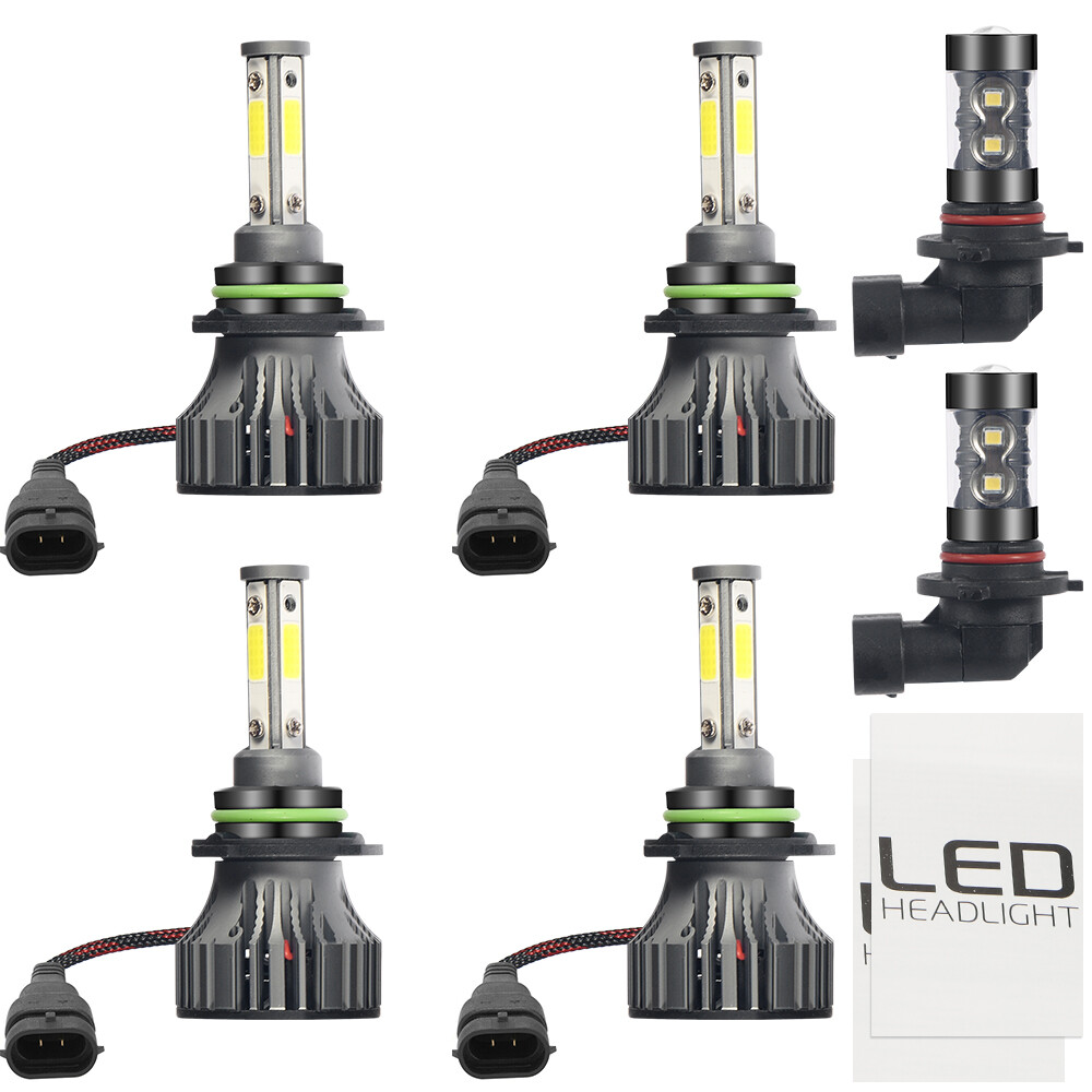IP68 Waterproof For Chevy 2003-2005 2006 6000k LED Headlights+Fog Light Bulbs US