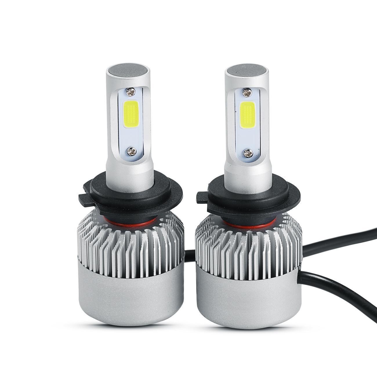 4-Sides H7 H7 LED Headlight Kit High Low Beam Bulbs 360000LM White Super Bright