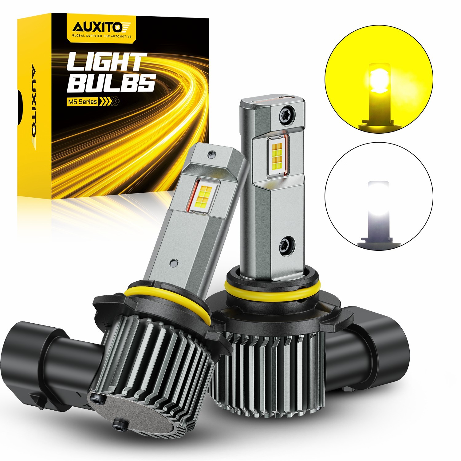 9005 Switchback Dual Color White YELLOW Daytime Running Light Bulb|Fog|Headlight