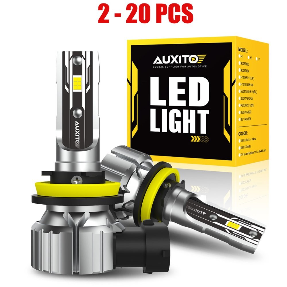 AUXITO H8/H9/H11/H16JP LED Headlight High/Low Super Bright White Bulb Set 2-20X