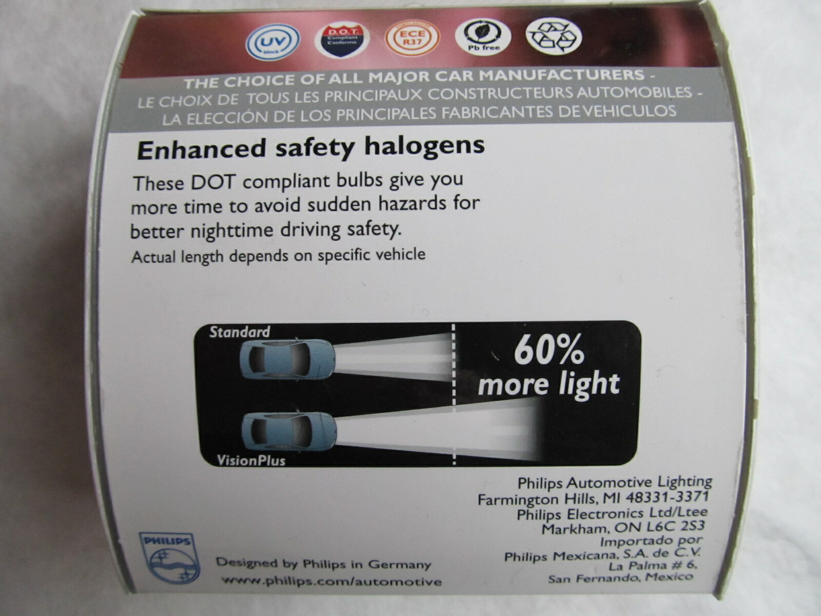 Philips 9008 H13 VPS2 Vision Plus „60% More Light“ 9008VPS2 Bulb NEW