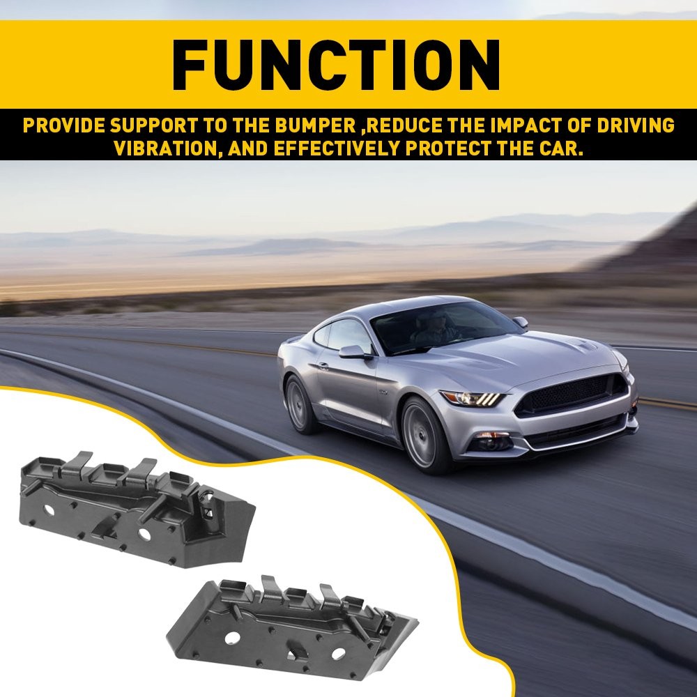 Pair Bumper For Bracket 2015-2017 Ford Mustang Front Left & Right FR3Z17C947B
