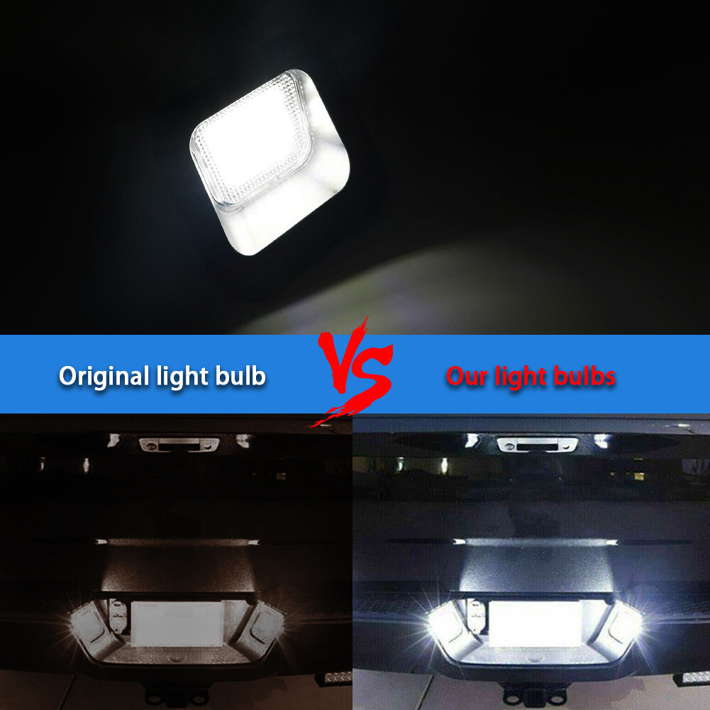 For Dodge RAM 1500 2002-2018 Vehicle Rear 18 LED Number License Plate Light 2PC