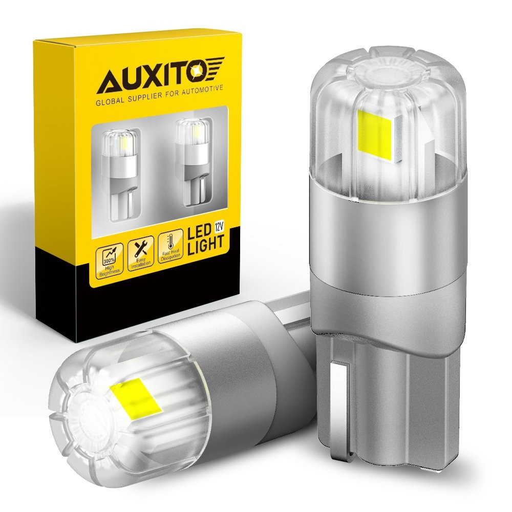 2-20X AUXITO T10 194 W5W LED License Plate Light Bulb Headlight White 3030 2US2T