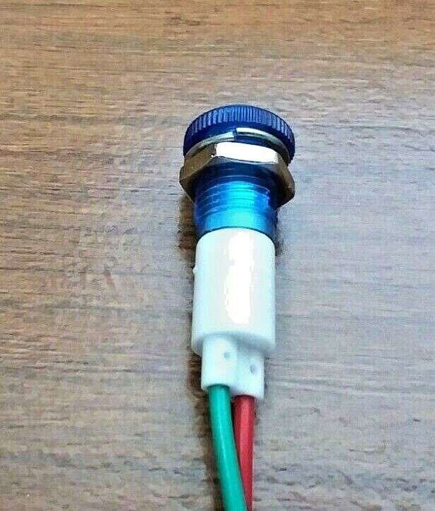 BBT 12 volt Waterproof Bright Blue LED Low-Profile Indicator Light